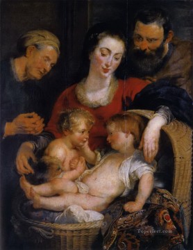 Pedro Pablo Rubens Painting - La sagrada familia con Santa Isabel 1615 1 Peter Paul Rubens
